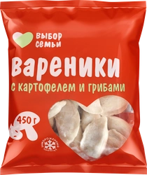 Вареники ВЫБОР СЕМЬИ с картофелем и грибами, 450г