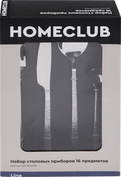 Набор столовых приборов HOMECLUB Line, 16 предметов, нержавеющая сталь, Арт. SF23104S16
