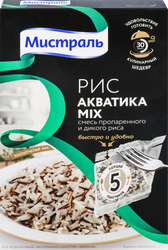 Изображение товара Рис МИСТРАЛЬ Акватика Mix, в пакетиках, 5x80г