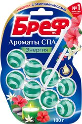 Изображение товара Туалетный блок БРЕФ Ароматы СПА Энергия 100г, 2шт