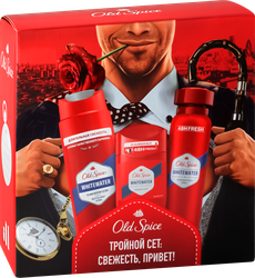 Набор подарочный OLD SPICE Аэрозольный дезодорант, 150мл+Твердый дезодорант, 50мл+Гель для душа и шампунь, 250мл