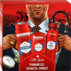 Набор подарочный OLD SPICE Аэрозольный дезодорант, 150мл+Твердый дезодорант, 50мл+Гель для душа и шампунь, 250мл