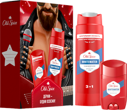 Изображение товара Набор подарочный OLD SPICE WhiteWater Дезодорант твердый, 50мл+Гель для душа+шампунь, 250мл