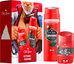 Изображение товара Набор подарочный OLD SPICE Wolfthorn Дезодорант твердый, 50мл, Гель для душа Capitan, 250мл