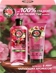 Набор подарочный женский HERBAL ESSENCES Шампунь для волос Аромат розы, 250мл+Бальзам для волос, 180мл