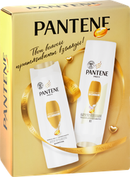 Набор подарочный женский PANTENE Шампунь для волос Интенсивное восстановление, 250мл+Бальзам-ополаскиватель, 200мл