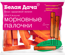 Изображение товара Морковь БЕЛАЯ ДАЧА Хрустящие морковные палочки, 80г