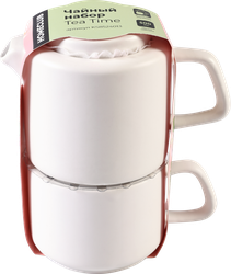Набор чайный HOMECLUB Tea Time, 2 предмета, керамика, Арт. KS8524013