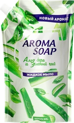 Жидкое мыло AROMA SOAP Алоэ вера и зеленый чай, 1л