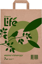 Пакет ЛЕНТА LIFE бумажный из крафт-бумаги 7кг, 45х35х15см