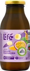Изображение товара Смузи ЛЕНТА LIFE Банан, маракуйя, 0.3л