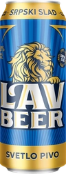 Пиво светлое LAV Beer пастер. алк.5,0% ж/б