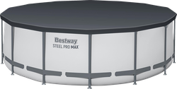 Бассейн каркасный BESTWAY 427х122см, с фильтром-насосом, лестницей и тентом, Арт. 5612X