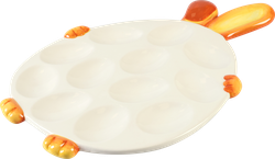 Тарелка для яиц HOMECLUB Ушки, доломит, Арт. KS8524028