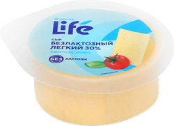 Сыр ЛЕНТА LIFE Легкий безлактозный 30%, без змж, 400г
