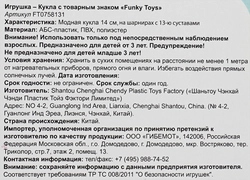 Кукла FUNKY TOYS Модная 14см, на шарнирах, 13 суставов, в ассортименте