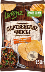 Изображение товара Чипсы картофельные LORENZ Деревенские, со вкусом жареных рыжиков, 150г