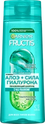 Шампунь для всех типов волос FRUCTIS Алоэ+Сила гиалурона увлажняющий, 400мл