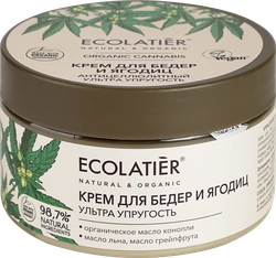 Крем ECOLATIER Green Organic cannabis Ультра упругость, антицеллюлитный, 250мл