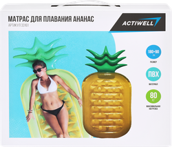 Изображение товара Матрас для плавания ACTIWELL Ананас 180х90см, Арт. 33161