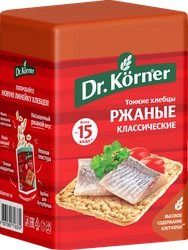 Хлебцы ржаные DR KORNER Классические, 100г