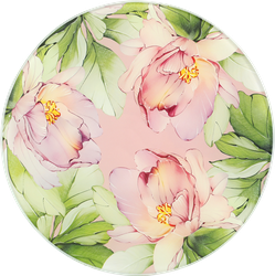 Доска разделочная HOMECLUB Blossom, круглая 20см, жаропрочное стекло, Арт. OX-BS4