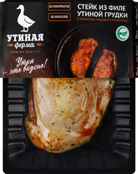 Стейк из филе утиной грудки УТИНАЯ ФЕРМА в маринаде, 320г