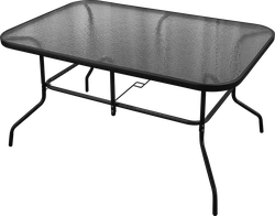 Стол стеклянный GIARDINO CLUB 140x90x72см, Арт. LF202400