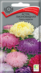 Изображение товара Семена ПОИСК Астра пионовидная, смесь, 0,3г