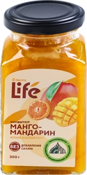 Конфитюр ЛЕНТА LIFE Манго-мандарин, без сахара, 300г