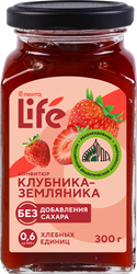 Изображение товара Конфитюр ЛЕНТА LIFE Клубника-земляника, без сахара, 300г