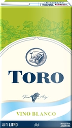 Вино TORO BLANCO ординарное белое сухое, 1л