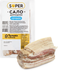 Изображение товара Сало соленое SUPER Домашнее, 200г