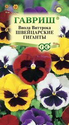 Изображение товара Семена ГАВРИШ Виола Виттрока (Анютины глазки) Швейцарские гиганты, Арт. 1071857593, 0,05г