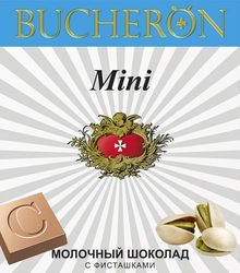 Шоколад молочный BUCHERON Mini с фисташками, 40г