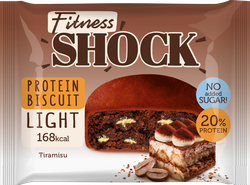 Изображение товара Бисквит протеиновый FITNESSHOCK Protein Biscuit Итальянский десерт, 40г