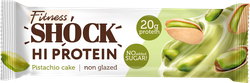 Изображение товара Батончик протеиновый FITNESSHOCK Hi-Protein Фисташковый десерт, неглазированный, 60г