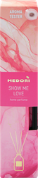 Изображение товара Аромадиффузор MEDORI Show Me Love, с микрофибровыми палочками, с пробником, 50мл
