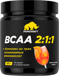 Изображение товара Комплексная пищевая добавка PRIMEKRAFT BCAA 2:1:1 со вкусом апельсиновый спритц, 150г