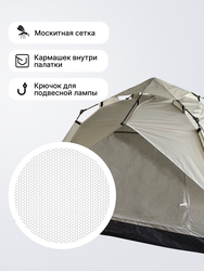 Палатка 3-местная автоматическая ECIPPO 220х180х130см, Арт. TK-051B