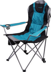 Кресло складное для пикника ACTIWELL 59х59х105см до 120кг усиленное регулируемое, с подстаканником, Арт. MU050103-1
