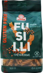 Макароны гречневые ЗДОРОВЕЙ Спиральки Fusilli, 300г