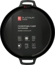 Сковорода-садж PLATINUM CHOICE 35см, чугун, Арт. CI-S1