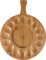 Изображение товара Подставка пасхальная HOMECLUB с ручкой 30х40х1,5см, бамбук, Арт. RG-3410