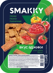 Гренки ржано-пшеничные SMAKKY со вкусом аджики, 70г