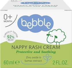 Крем детский BEBBLE Nappy Rash Cream от опрелостей и кожных раздражений, 0+, 60мл