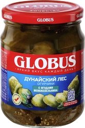 Огурцы GLOBUS Дунайский лес, с ягодами можжевельника, 500мл