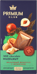 Изображение товара Шоколад молочный PREMIUM CLUB с фундуком, 85г