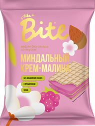 Вафли TAKE A BITE Малина–миндальный крем, без сахара, 30г