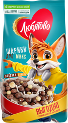 Изображение товара Готовый завтрак ЛЮБЯТОВО Дуо Микс Шарики шоколадные, 500г